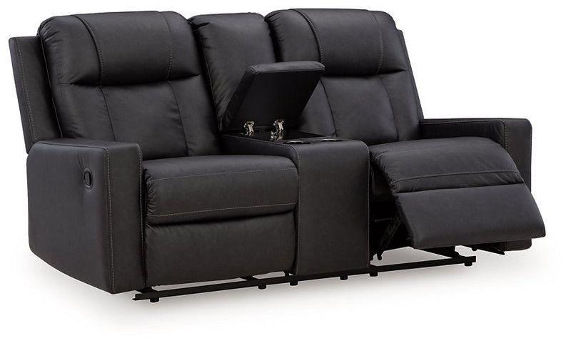 Mackmenville Reclining Loveseat with Console - Furniture Home Store (Hanford, CA)
