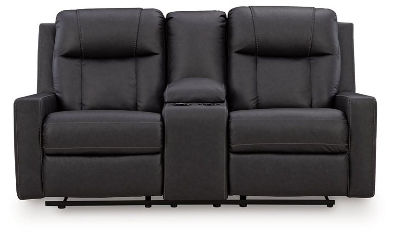 Mackmenville Reclining Loveseat with Console - Furniture Home Store (Hanford, CA)