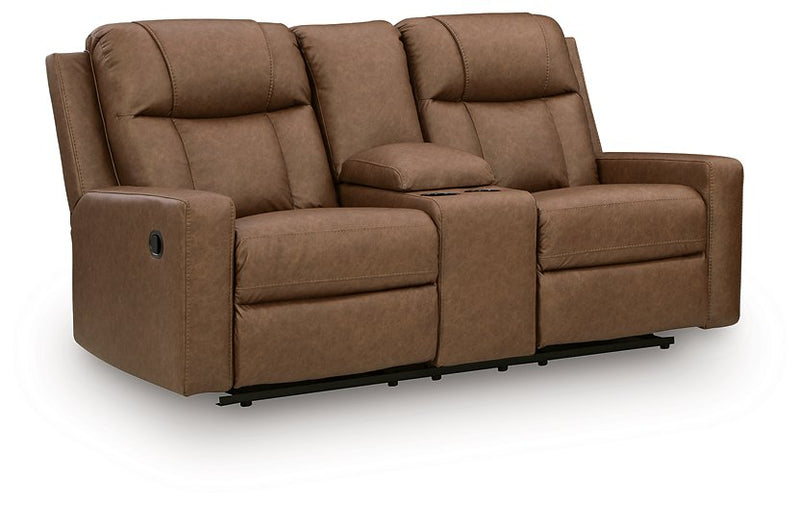 Mackmenville Reclining Loveseat with Console - Furniture Home Store (Hanford, CA)