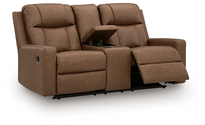 Mackmenville Reclining Loveseat with Console - Furniture Home Store (Hanford, CA)