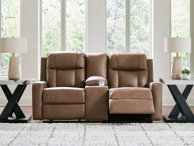 Mackmenville Reclining Loveseat with Console - Furniture Home Store (Hanford, CA)