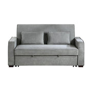 9238GY-3CL - Convertible Studio Sofa with Pull-out Bed - Furniture Home Store (Hanford, CA)