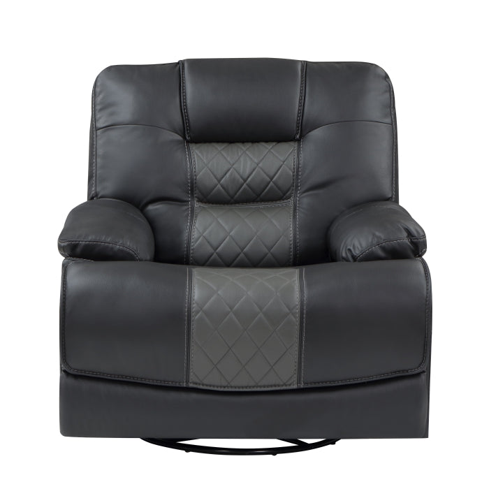 9388GRY-1 - Swivel Glider Reclining Chair