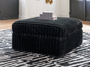 Midnight-Madness Oversized Accent Ottoman - Furniture Home Store (Hanford, CA)