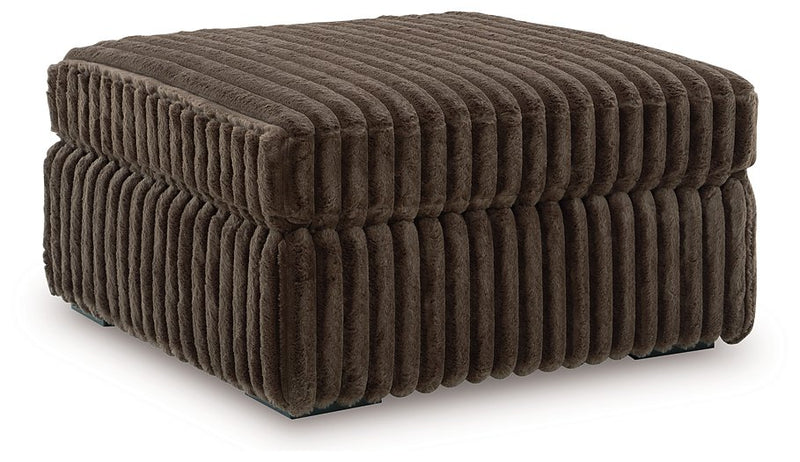 Midnight-Madness Oversized Accent Ottoman - Furniture Home Store (Hanford, CA)