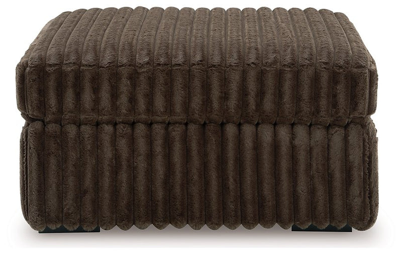 Midnight-Madness Oversized Accent Ottoman - Furniture Home Store (Hanford, CA)