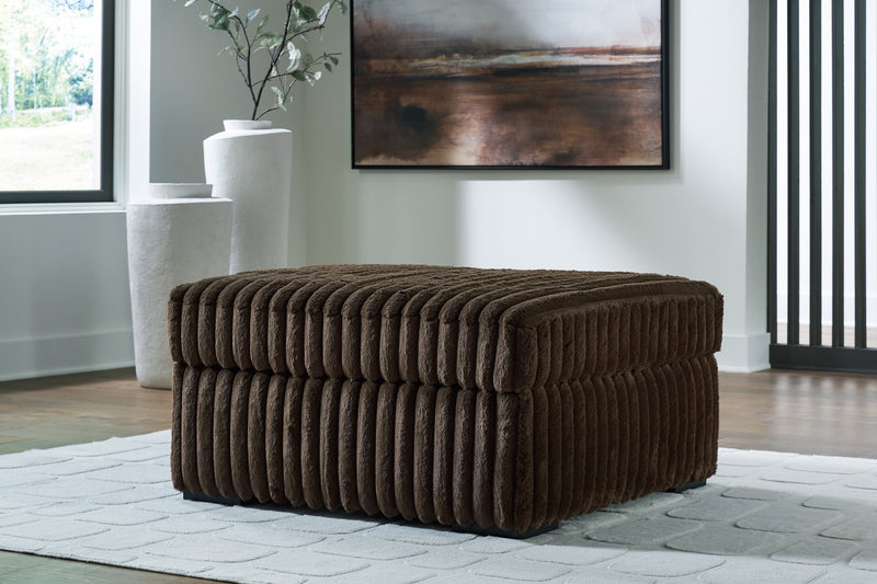 Midnight-Madness Oversized Accent Ottoman - Furniture Home Store (Hanford, CA)