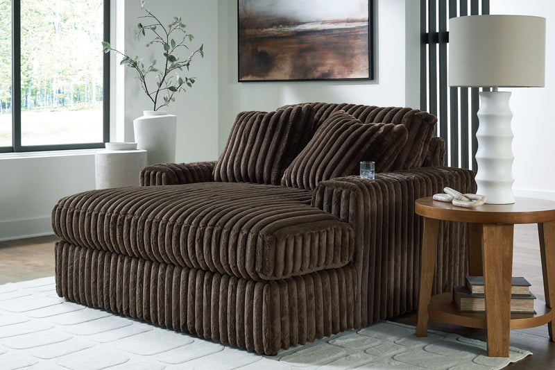 Midnight-Madness Oversized Chaise - Furniture Home Store (Hanford, CA)