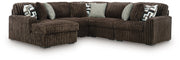 Midnight-Madness Sectional with Chaise - Furniture Home Store (Hanford, CA)