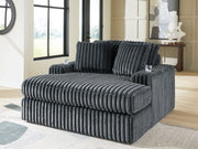 Midnight-Madness Oversized Chaise - Furniture Home Store (Hanford, CA)