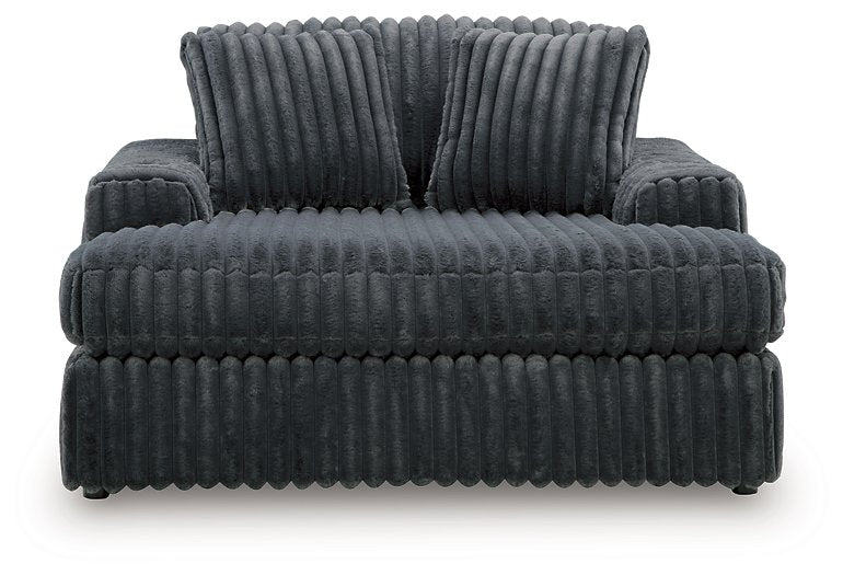 Midnight-Madness Oversized Chaise - Furniture Home Store (Hanford, CA)