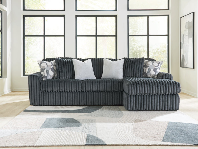 Midnight-Madness Sectional Sofa with Chaise - Furniture Home Store (Hanford, CA)