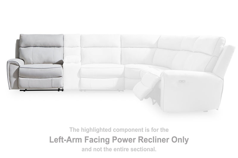 Social Pointe Reclining Sectional with Storage Consoles - Furniture Home Store (Hanford, CA)