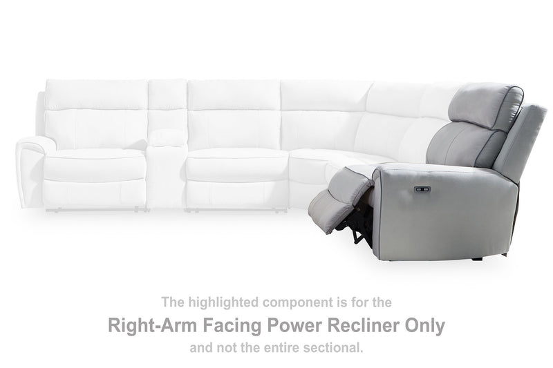 Social Pointe Reclining Sectional with Storage Consoles - Furniture Home Store (Hanford, CA)