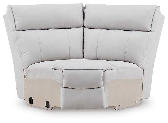 Social Pointe Reclining Sectional with Storage Consoles - Furniture Home Store (Hanford, CA)