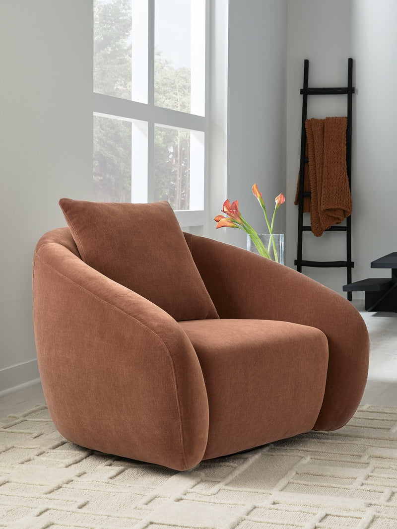 Yahya Swivel Accent Chair - Furniture Home Store (Hanford, CA)