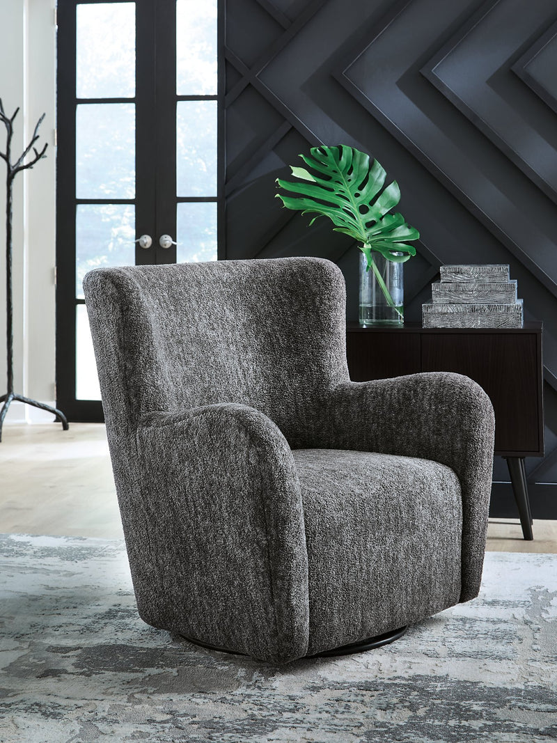 Rowenburg Swivel Glider Accent Chair - Furniture Home Store (Hanford, CA)