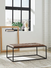 Junsor Coffee Table Ottoman - Furniture Home Store (Hanford, CA)