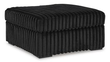 Midnight-Madness Oversized Accent Ottoman - Furniture Home Store (Hanford, CA)