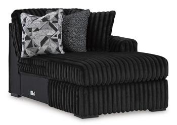 Midnight-Madness Sectional with Chaise - Furniture Home Store (Hanford, CA)