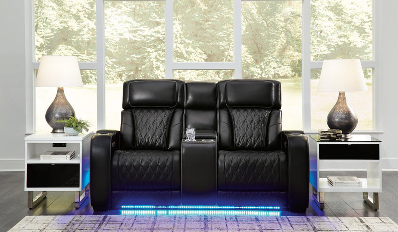 Boyington Power Reclining Loveseat with Console - Furniture Home Store (Hanford, CA)