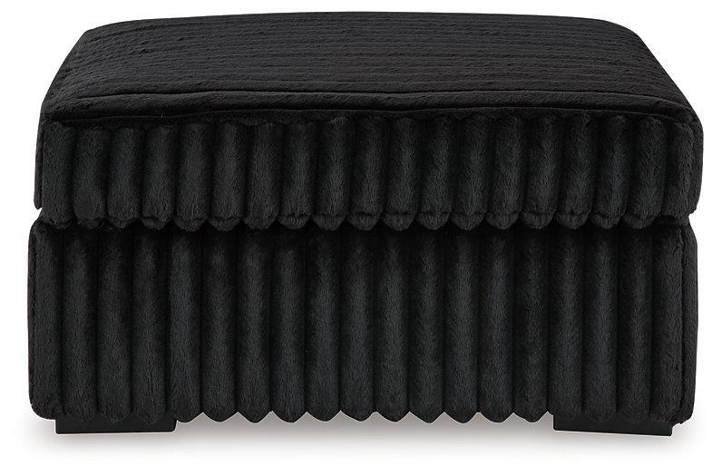 Midnight-Madness Oversized Accent Ottoman - Furniture Home Store (Hanford, CA)