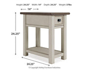 Bolanburg Chairside End Table - Furniture Home Store (Hanford, CA)
