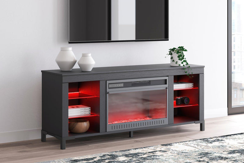 Cayberry 60" TV Stand with Electric Fireplace - Furniture Home Store (Hanford, CA)
