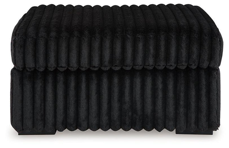 Midnight-Madness Oversized Accent Ottoman - Furniture Home Store (Hanford, CA)
