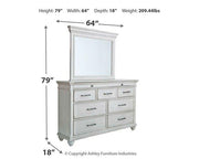 Kanwyn Dresser and Mirror - Furniture Home Store (Hanford, CA)