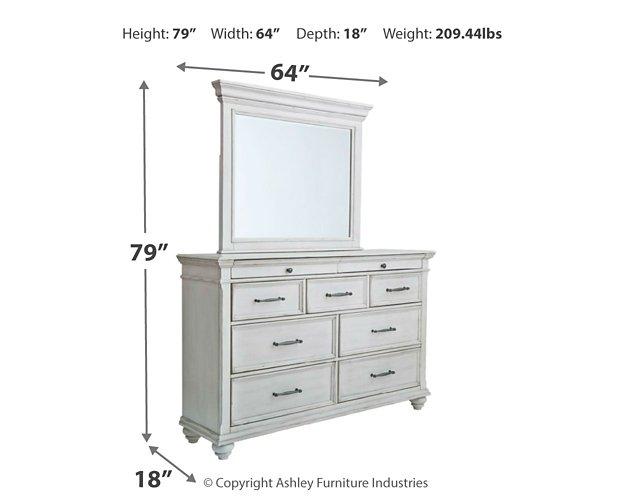 Kanwyn Dresser and Mirror - Furniture Home Store (Hanford, CA)