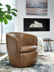 Kierreys Swivel Accent Chair - Furniture Home Store (Hanford, CA)