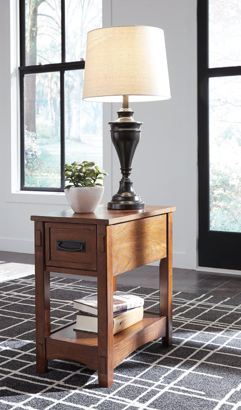 Breegin Chairside End Table - Furniture Home Store (Hanford, CA)