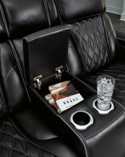 Boyington Power Reclining Loveseat with Console - Furniture Home Store (Hanford, CA)