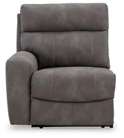 Next-Gen DuraPella Power Reclining Sectional Loveseat with Console - Furniture Home Store (Hanford, CA)