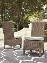 Beachcroft Outdoor Side Chair with Cushion (Set of 2) - Furniture Home Store (Hanford, CA)