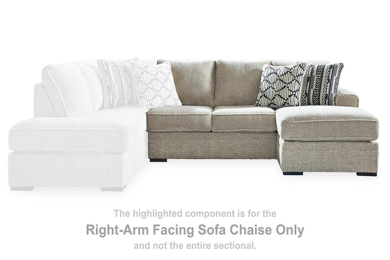 Calnita Sectional with Chaise - Furniture Home Store (Hanford, CA)