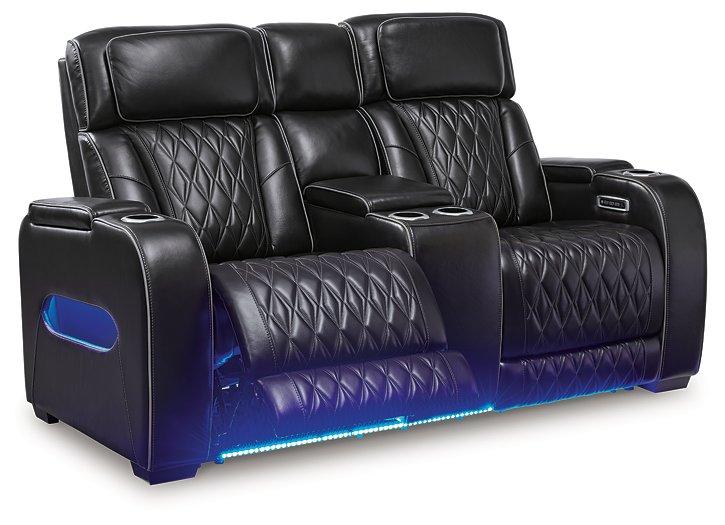 Boyington Power Reclining Loveseat with Console - Furniture Home Store (Hanford, CA)