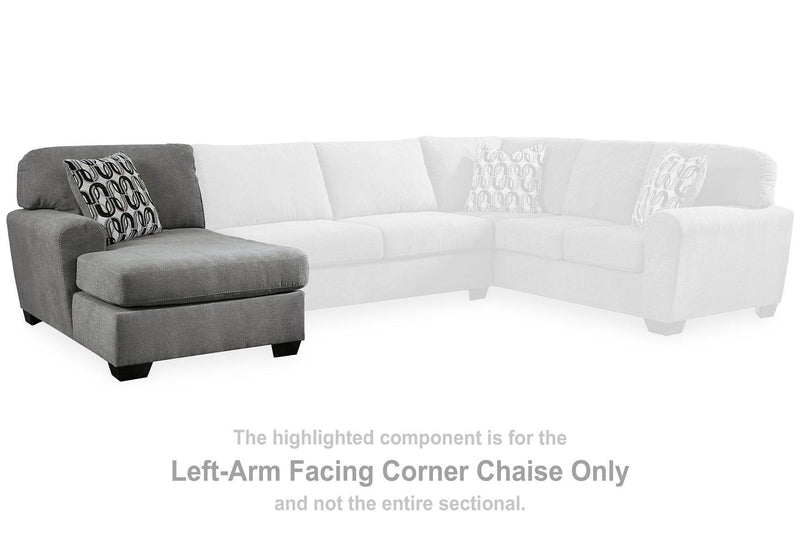 Birkdale Court Sectional with Chaise - Furniture Home Store (Hanford, CA)