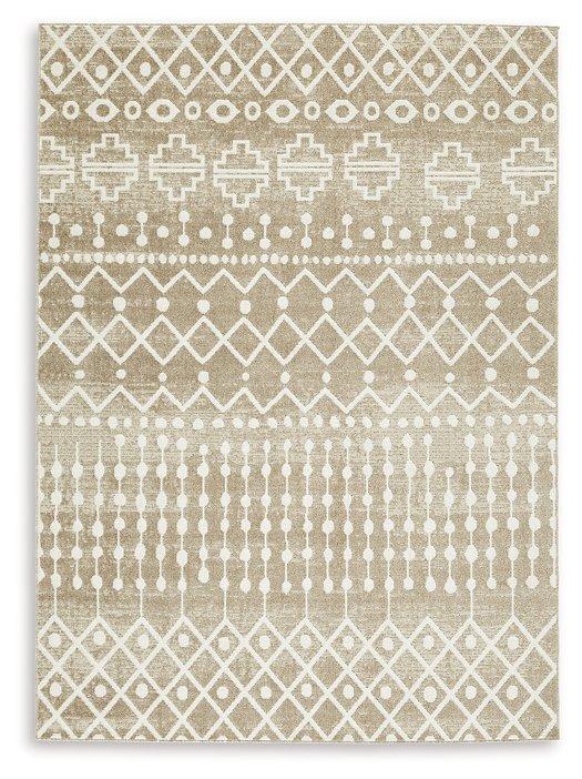 Bunchly 4'11" x 7'2" Washable Rug - Furniture Home Store (Hanford, CA)