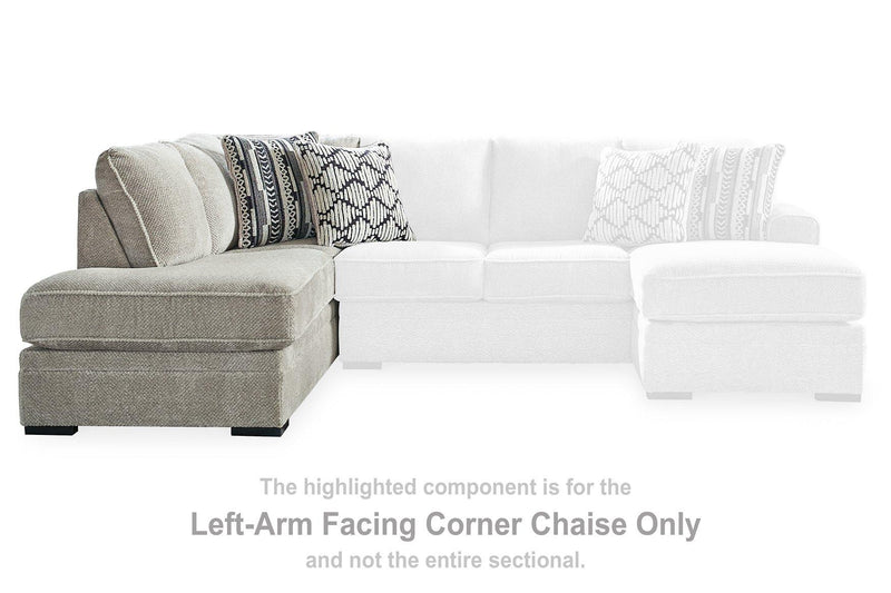 Calnita Sectional with Chaise - Furniture Home Store (Hanford, CA)