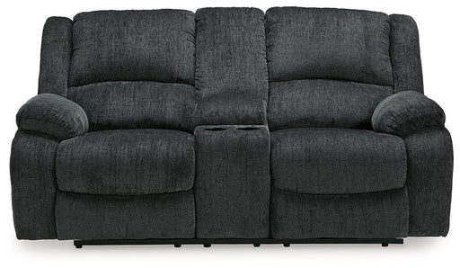 Draycoll Reclining Loveseat with Console - Furniture Home Store (Hanford, CA)
