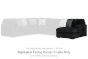 Midnight-Madness Sectional with Chaise - Furniture Home Store (Hanford, CA)