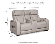 Boyington Power Reclining Loveseat with Console - Furniture Home Store (Hanford, CA)