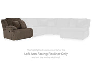 Top Tier Reclining Sectional with Chaise - Furniture Home Store (Hanford, CA)