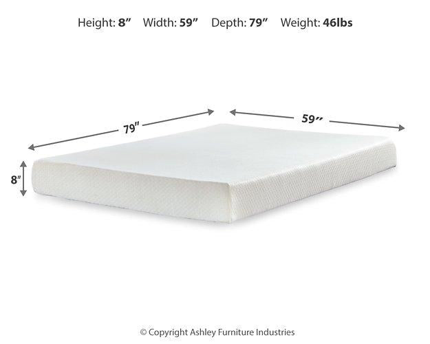 Chime 8 Inch Memory Foam Mattress in a Box - Furniture Home Store (Hanford, CA)