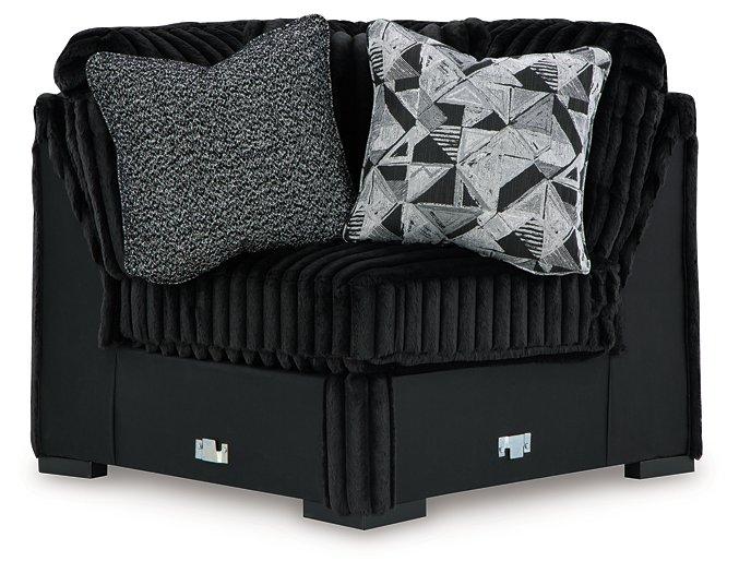 Midnight-Madness Sectional with Chaise - Furniture Home Store (Hanford, CA)