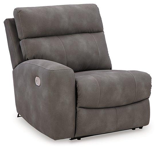 Next-Gen DuraPella Power Reclining Sectional Loveseat with Console - Furniture Home Store (Hanford, CA)