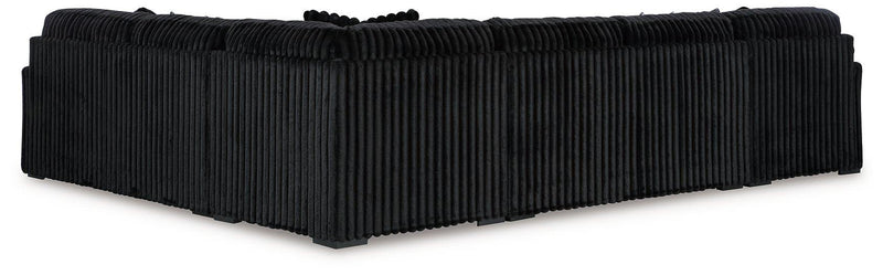 Midnight-Madness Sectional with Chaise - Furniture Home Store (Hanford, CA)