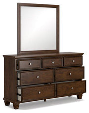 Danabrin Dresser and Mirror - Furniture Home Store (Hanford, CA)